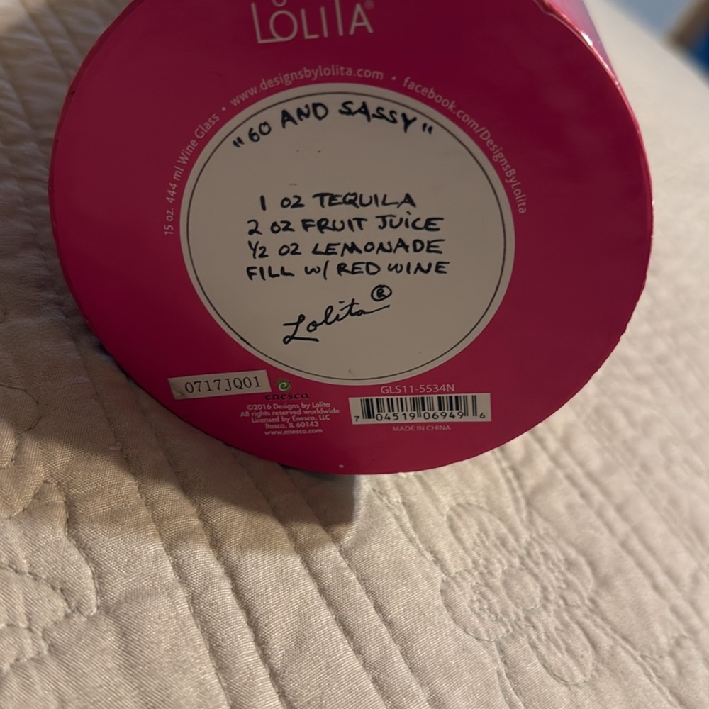 Lolita  Love My Wine 60 Glass - Picture 4 of 10